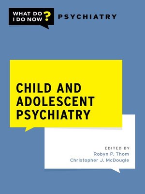 cover image of Child and Adolescent Psychiatry